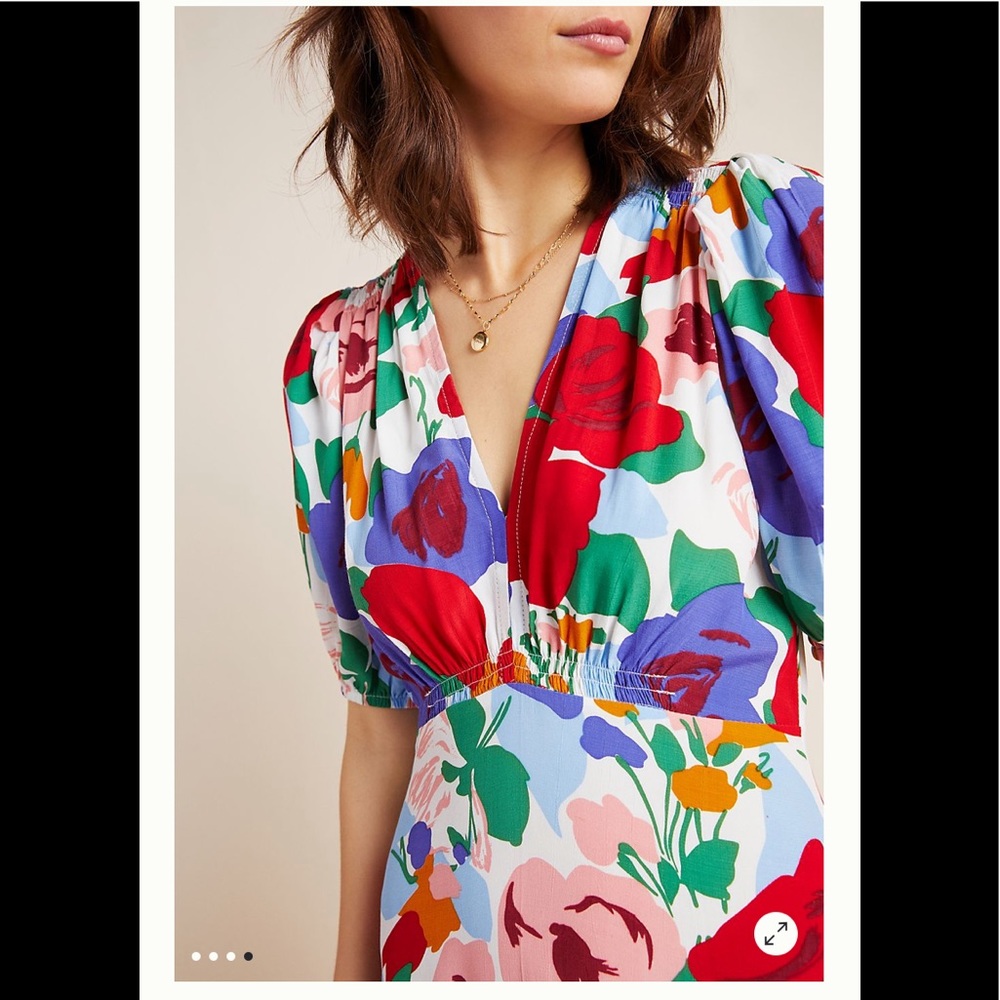 Faithfull Anita V-neck Midi Dress - Picture 4 of 9
